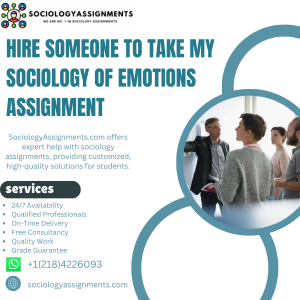 Hire Someone To Take My Sociology of Emotions Assignment