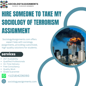 Hire Someone To Take My Sociology of Terrorism Assignment
